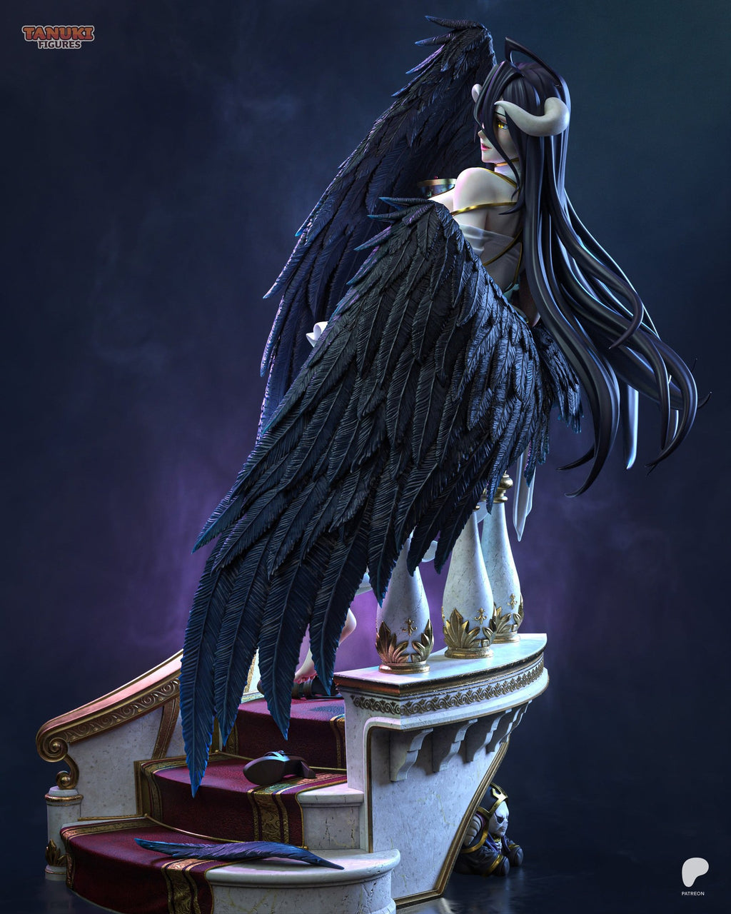 Albedo (Overlord) resin figure by Tanuki Figures — studio render 4