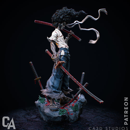 Afro Samurai resin figure by CA 3D Studios — studio preview 2