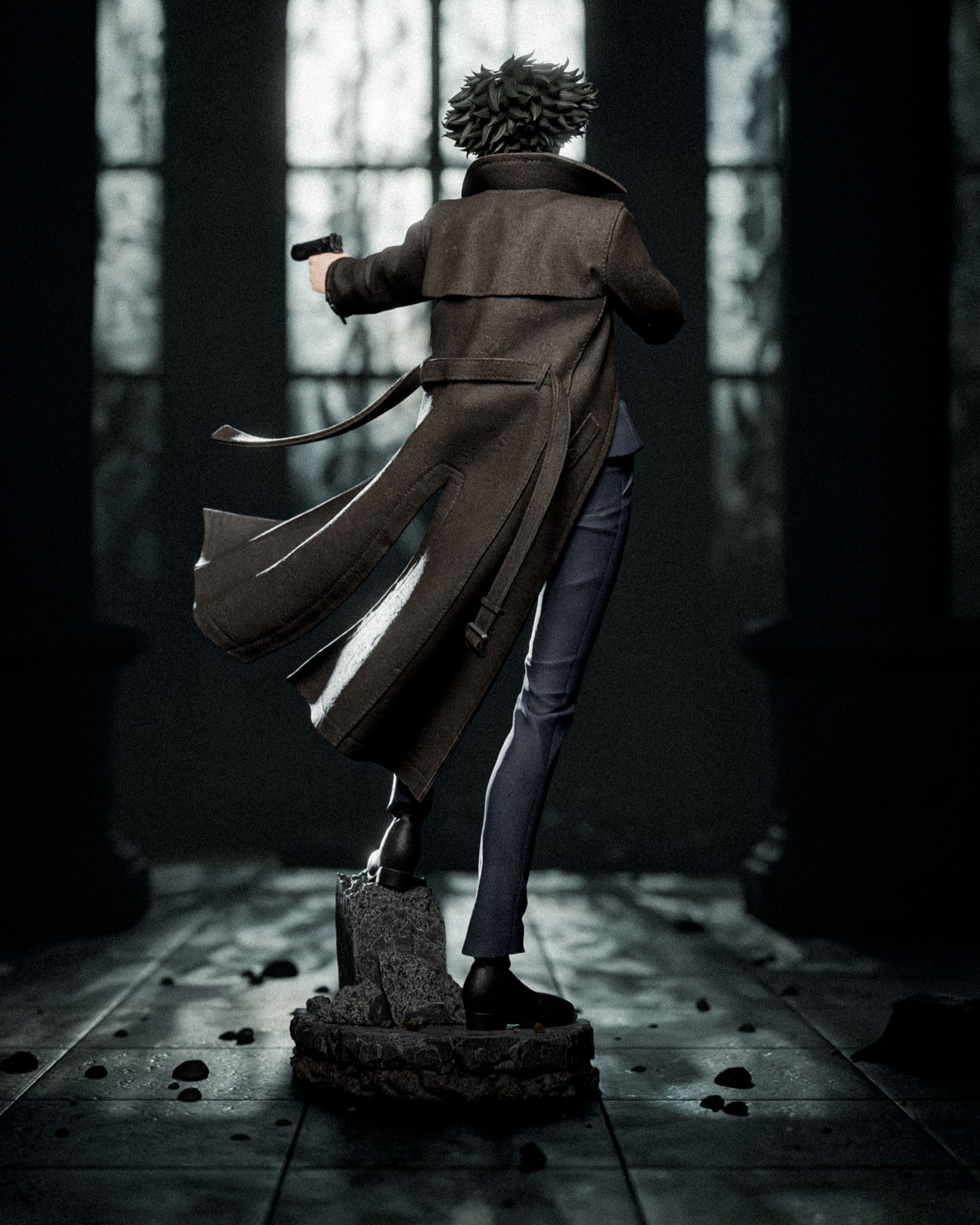 Spike Spiegel (Cowboy Bebop) resin figure by CA 3D Studios — studio render 4