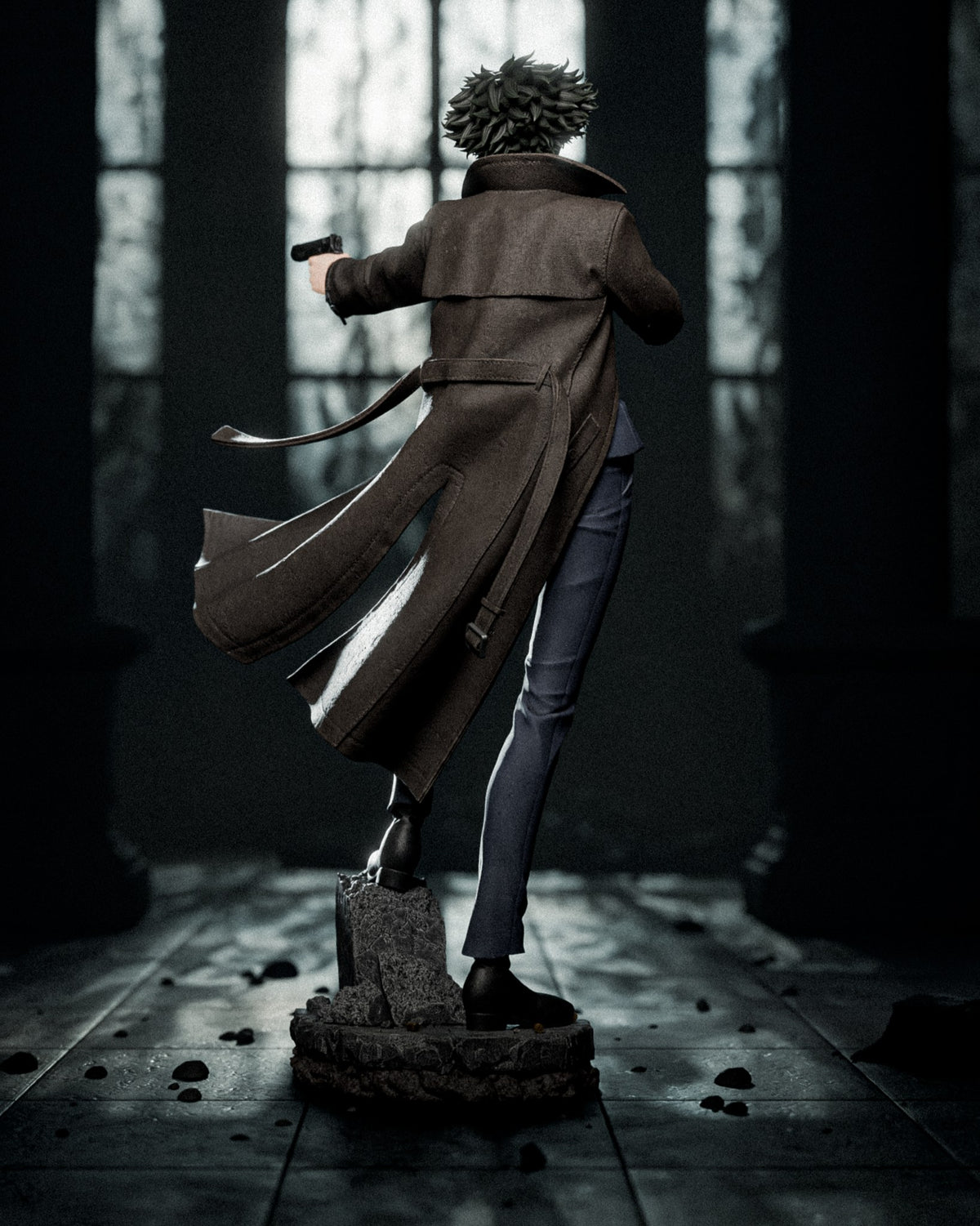 Spike Spiegel (Cowboy Bebop) resin figure by CA 3D Studios — studio render 4
