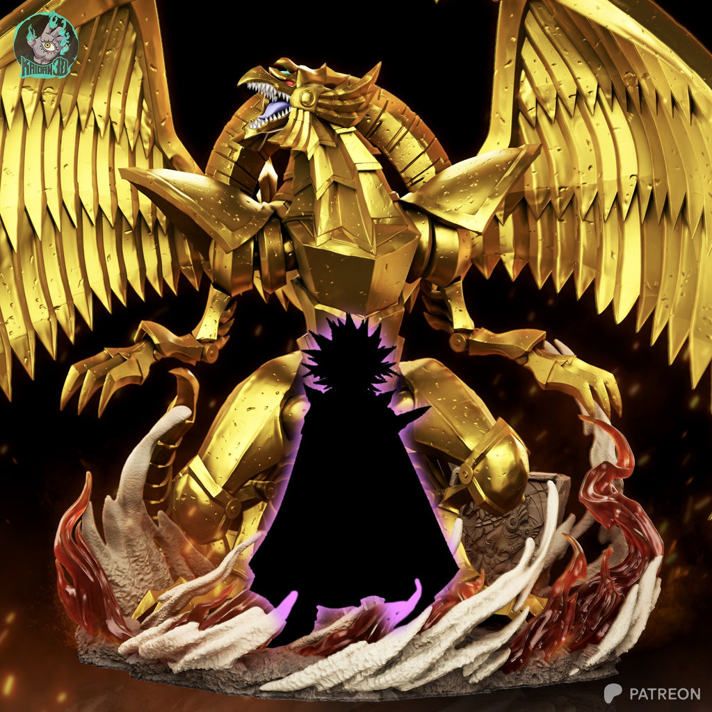 The Winged Dragon of Ra (Yu-Gi-Oh!) resin figure by Kaidan 3D — studio render 7