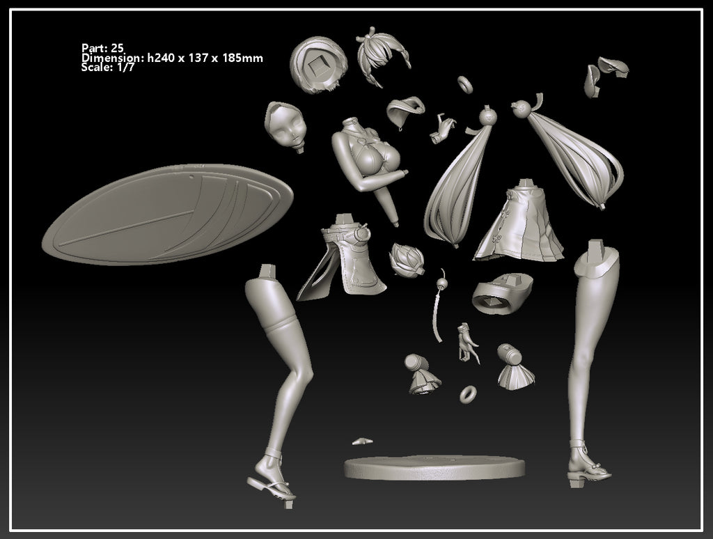 Alice (Alice) resin figure by Kuru Figures — studio render 8