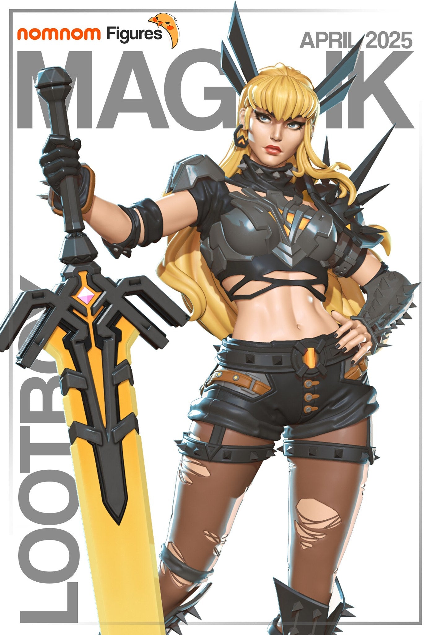 Magik Marvel resin figure by NomNom Figures — studio preview 1