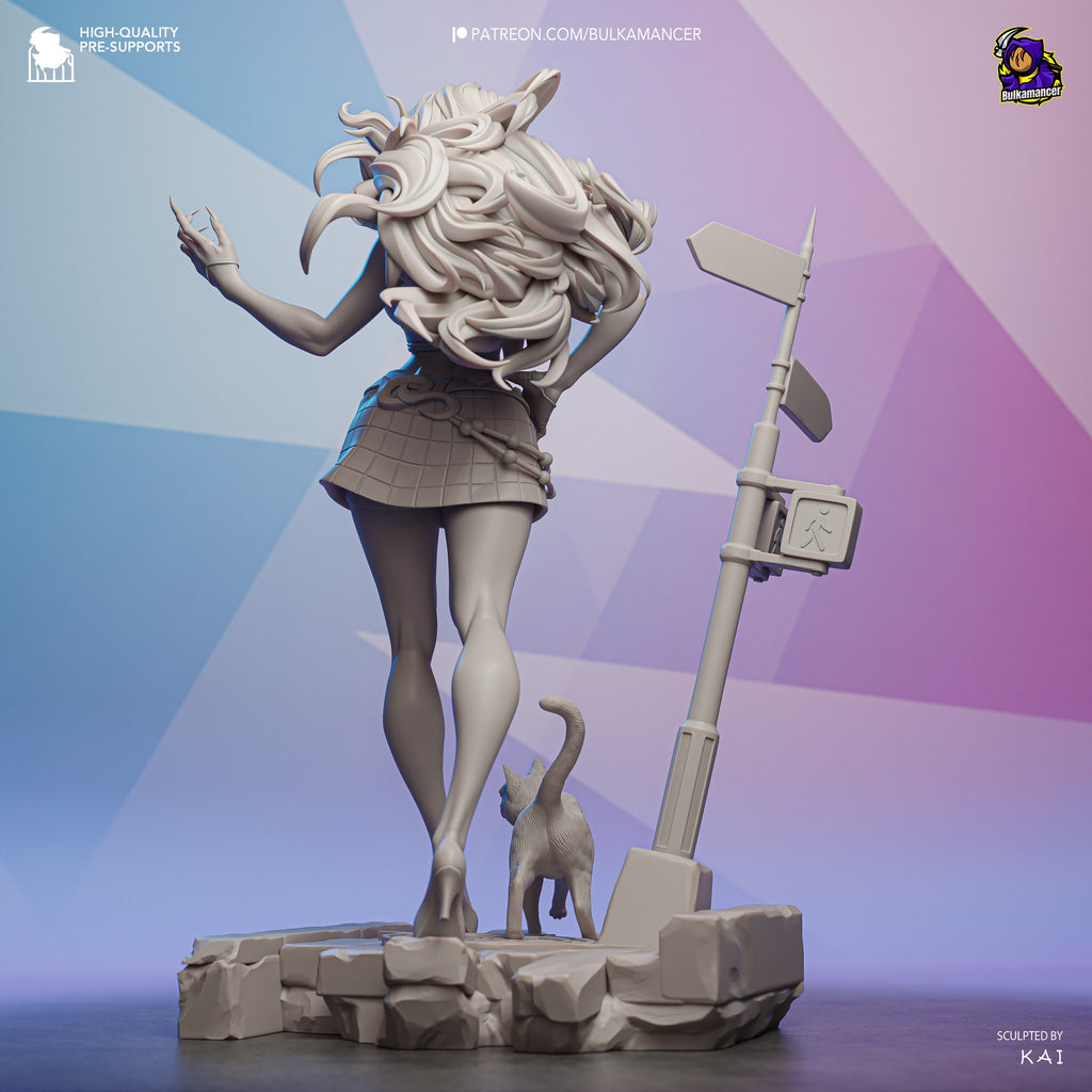 Black Cat (Marvel) resin figure by Bulkamancer — studio render 15