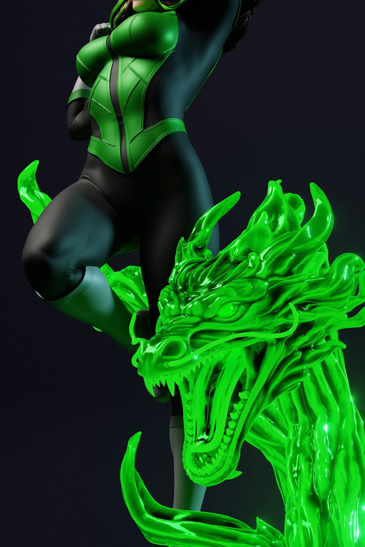 Jessica Cruz (DC) resin figure by Abe3D — studio render 8