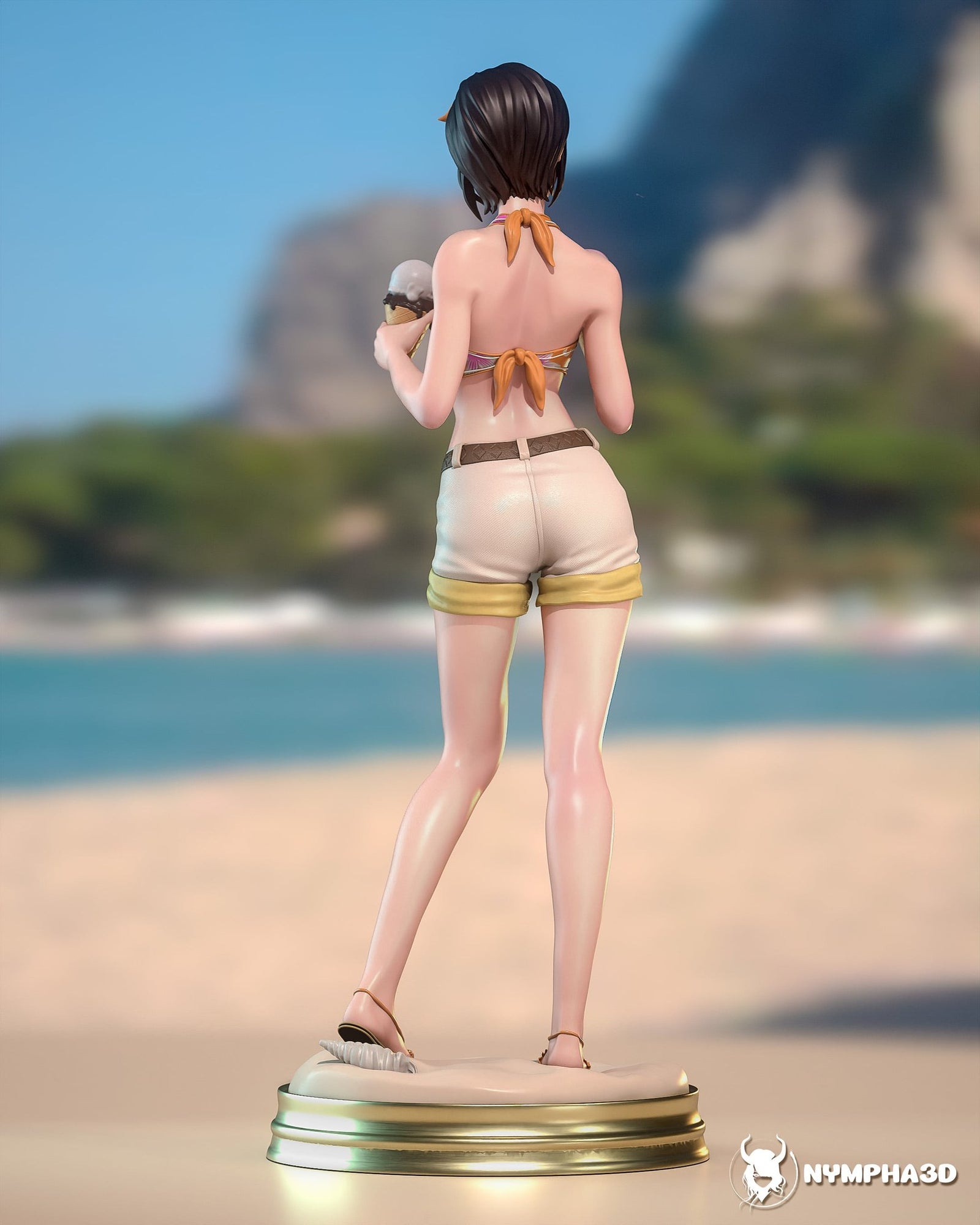 Yuffie Kisaragi (Final Fantasy) resin figure by Nympha — studio render 4