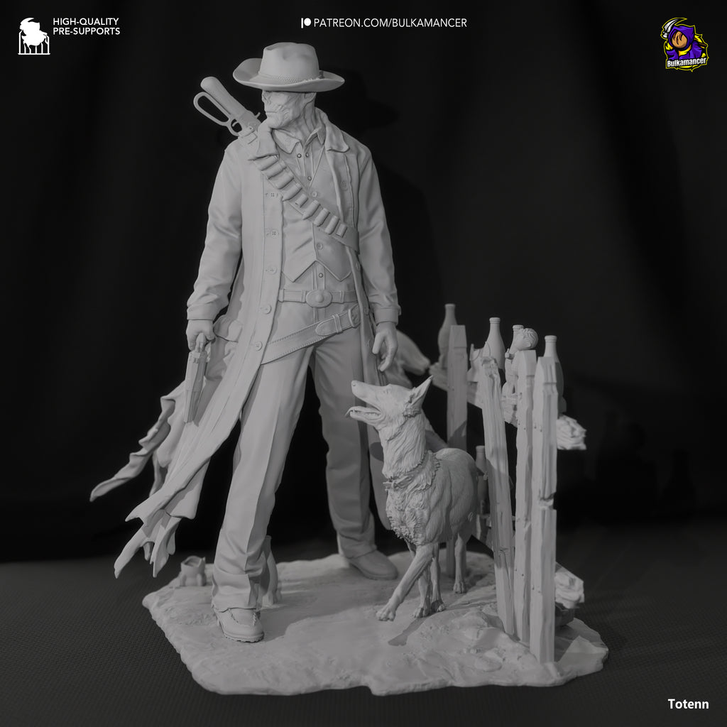 The Ghoul (Fallout) resin figure by Bulkamancer — studio render 11