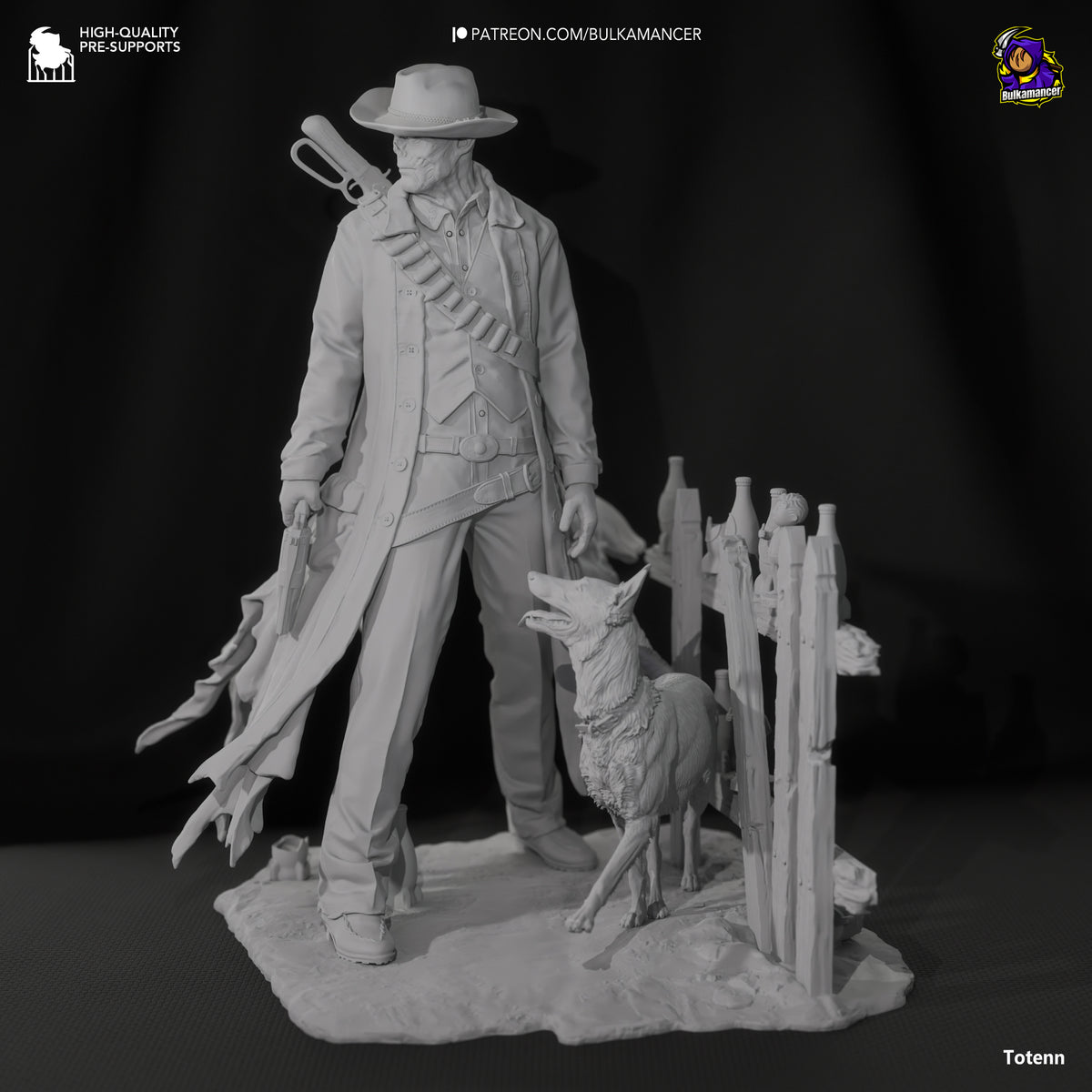 The Ghoul (Fallout) resin figure by Bulkamancer — studio render 11