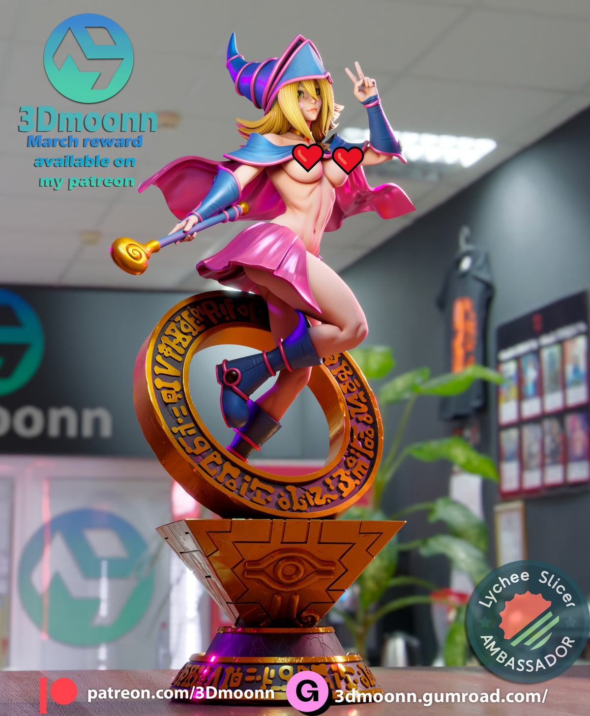 Dark Magician Girl — studio render 12