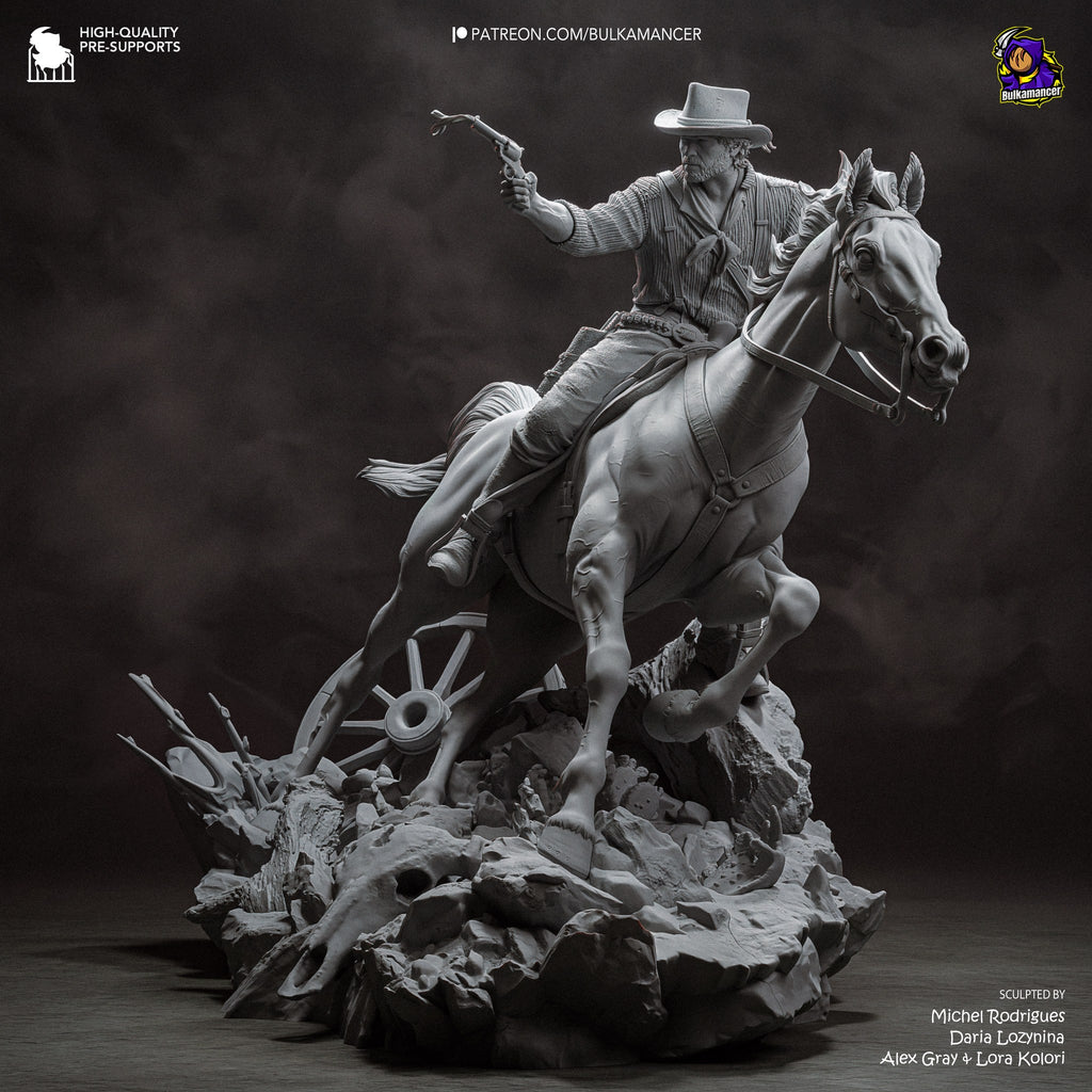 Arthur Morgan (Red Dead Redemption) resin figure by Bulkamancer — studio render 16