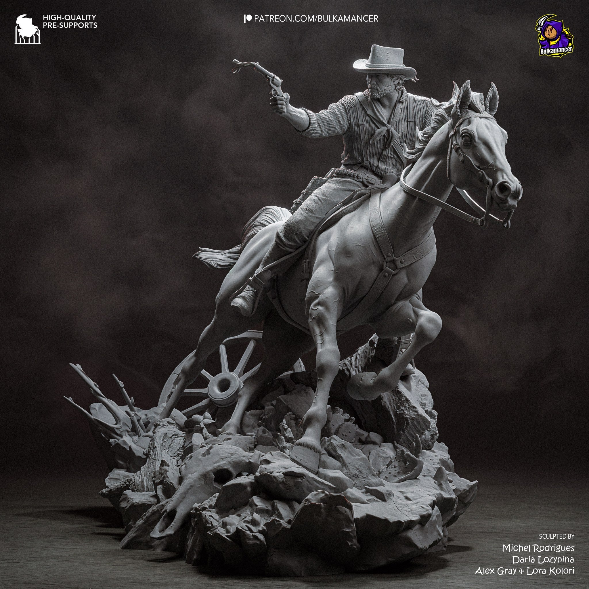 Arthur Morgan (Red Dead Redemption) resin figure by Bulkamancer — studio render 16