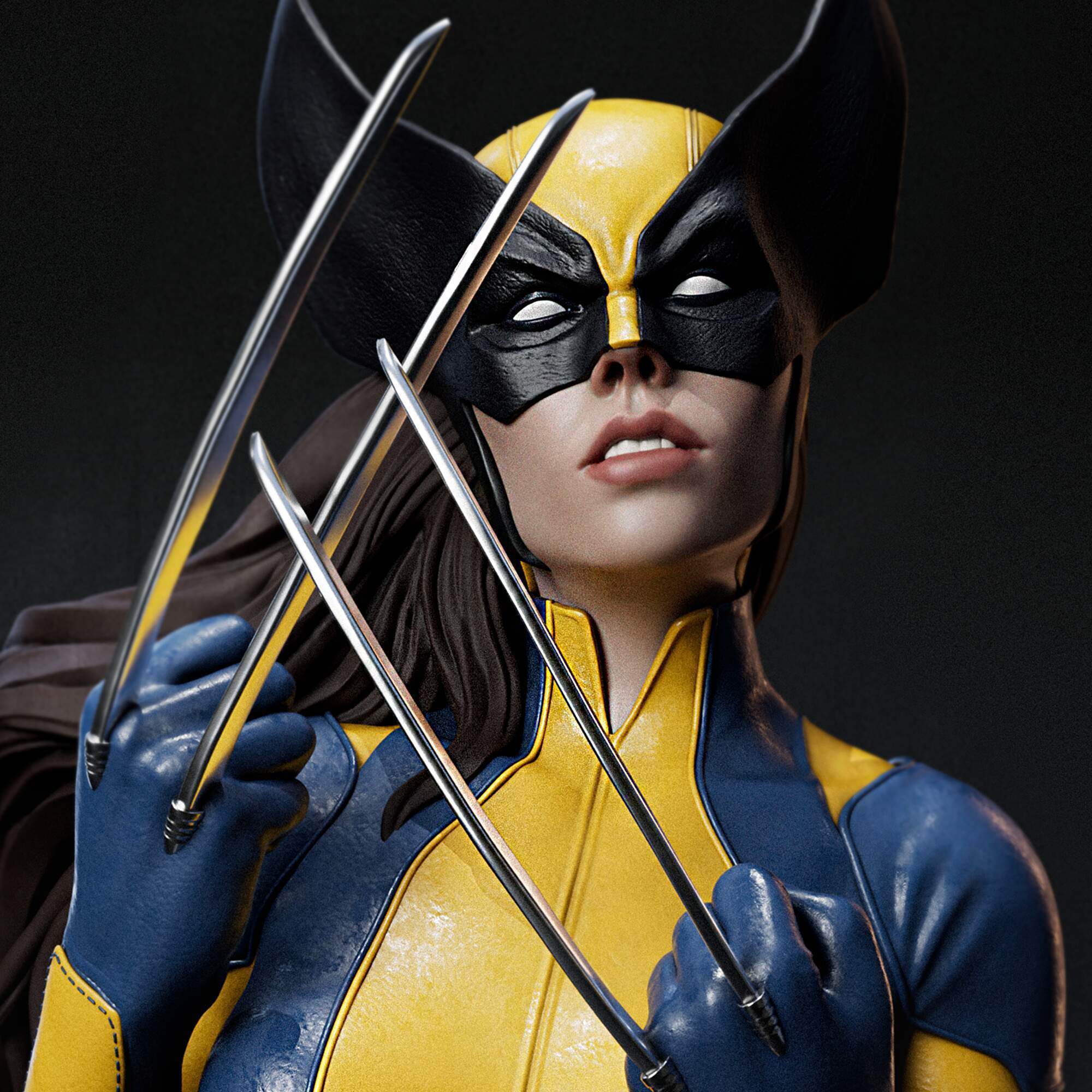 Laura Kinney (Marvel) resin figure by Abe3D — studio render 11