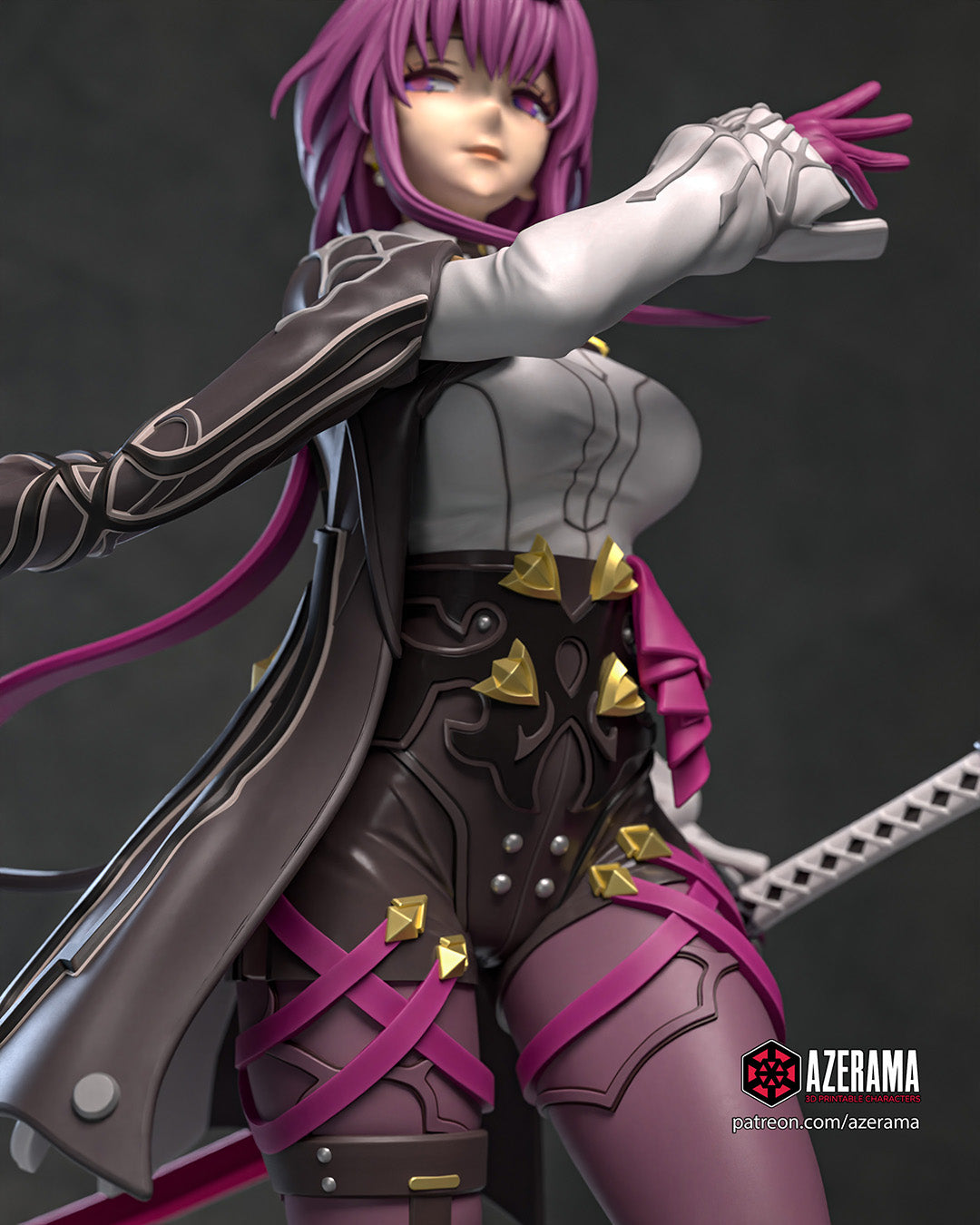 Kafka (Honkai Star Rail) resin figure by Azerama — studio render 2