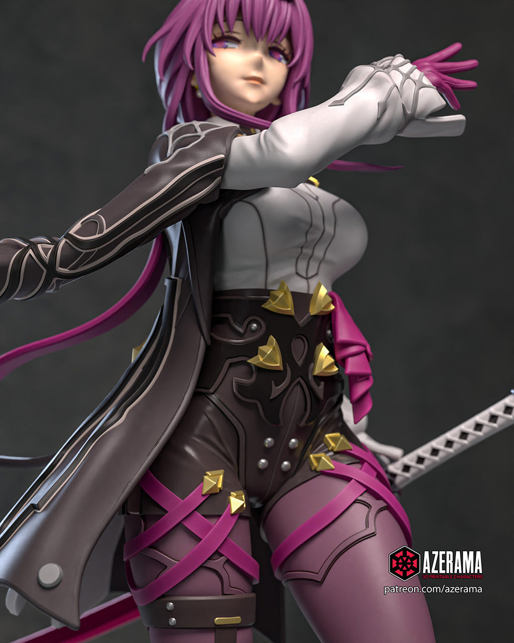 Kafka (Honkai Star Rail) resin figure by Azerama — studio render 2