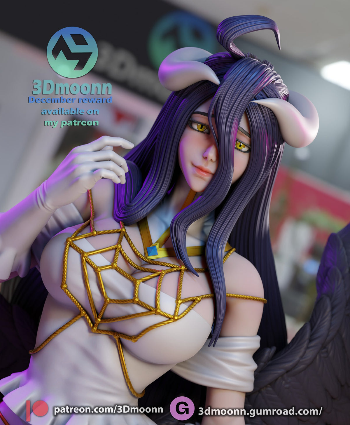 albedo overlord 3dmoonn stl zone