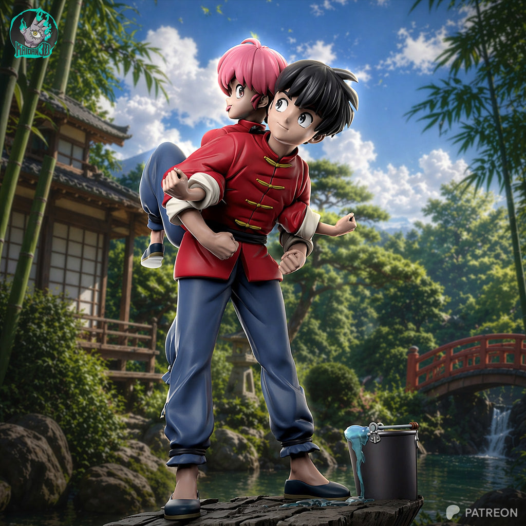 Ranma Saotome (Ranma 1/2) resin figure by Kaidan 3D — studio render 4