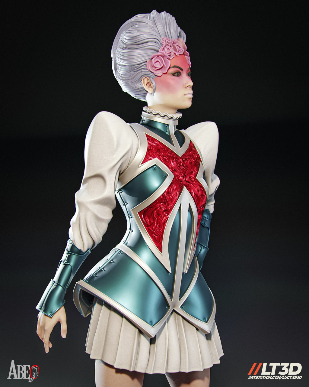 Betsy Braddock (Marvel) resin figure by Abe3D — studio render 10