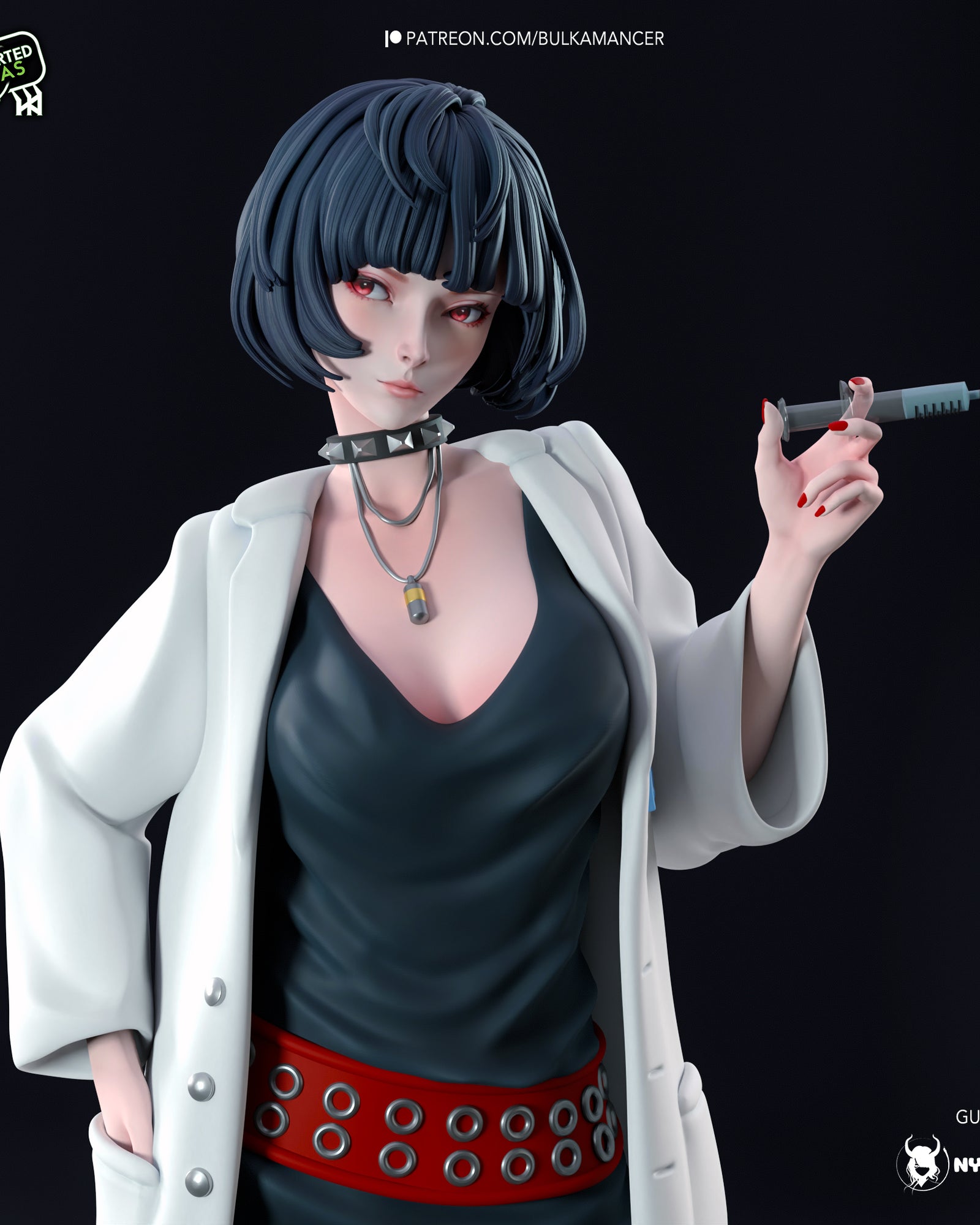 Tae Takemi (Persona 5) resin figure by Bulkamancer — studio render 1