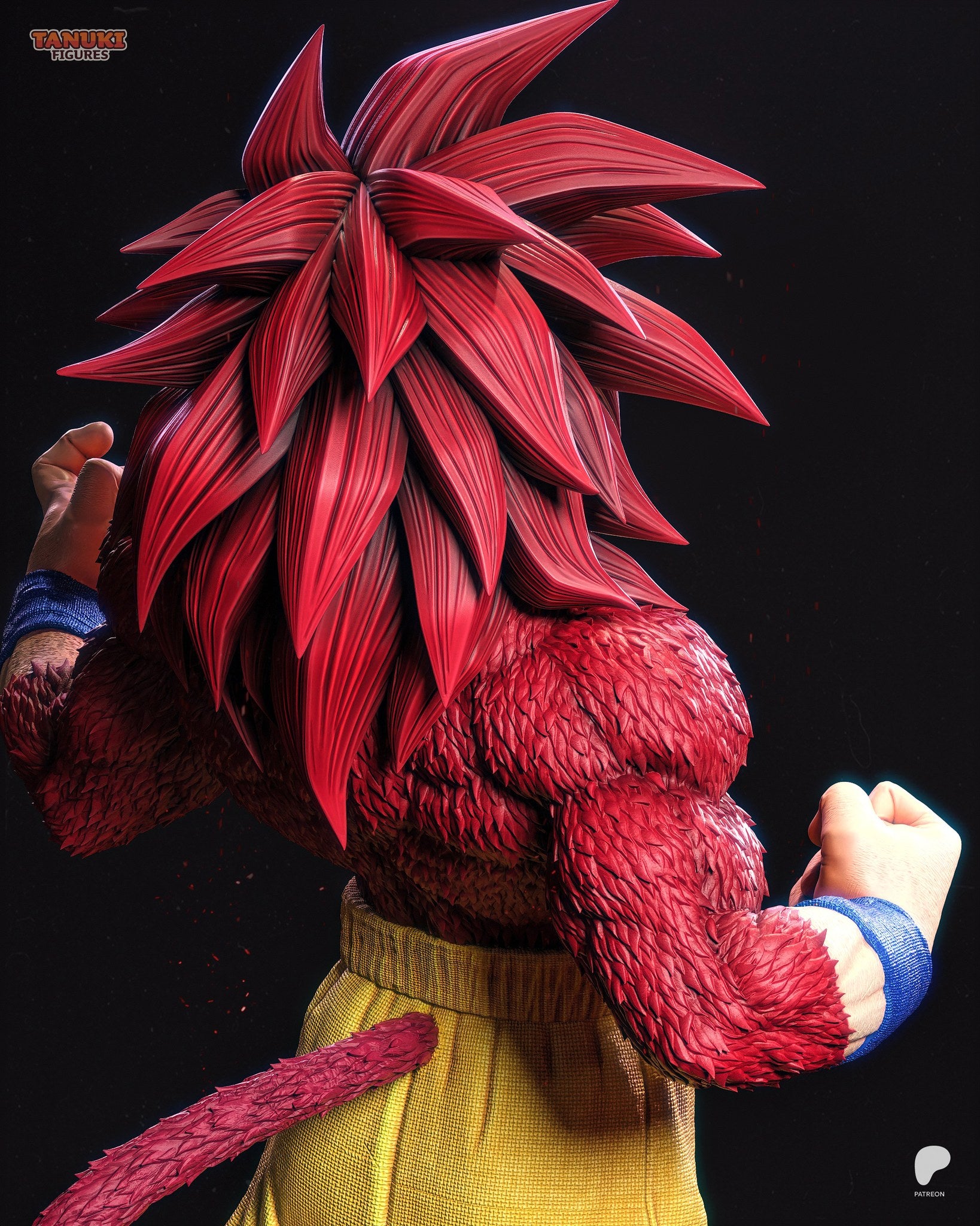 Goku (Dragon Ball) resin figure by Tanuki Figures — studio render 7