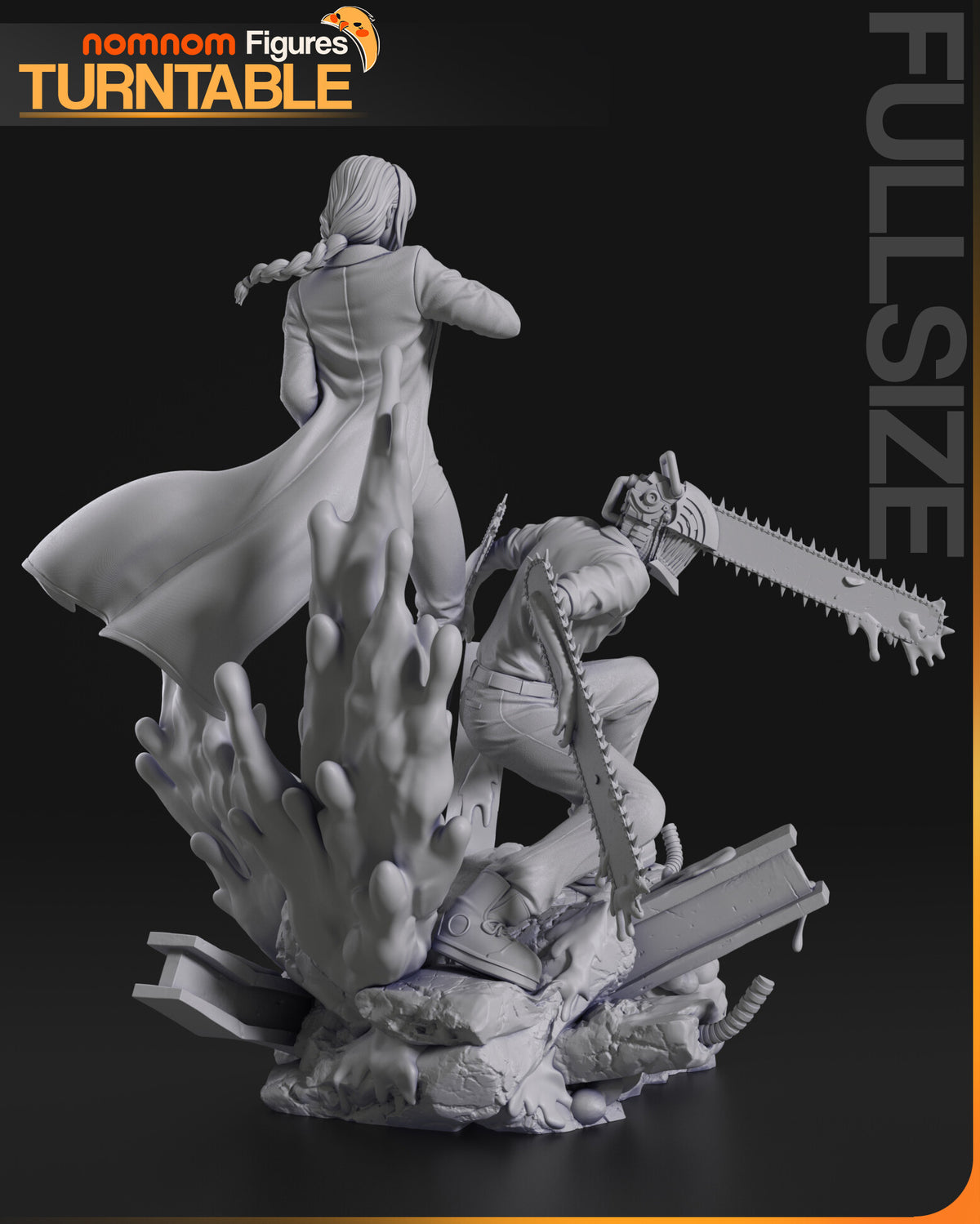 Makima and Denji — studio render 6
