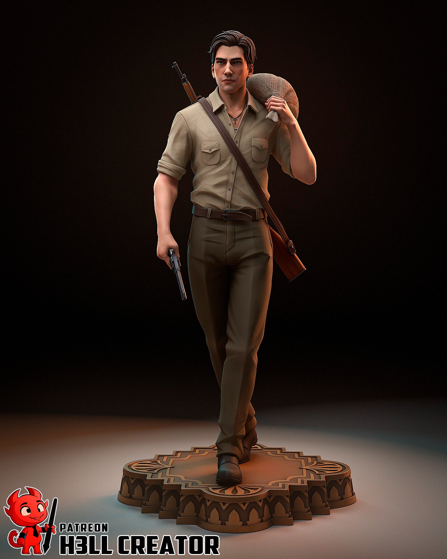 Enzo Favara (Mafia The Old Country) resin figure by h3LLcreator — studio render 3
