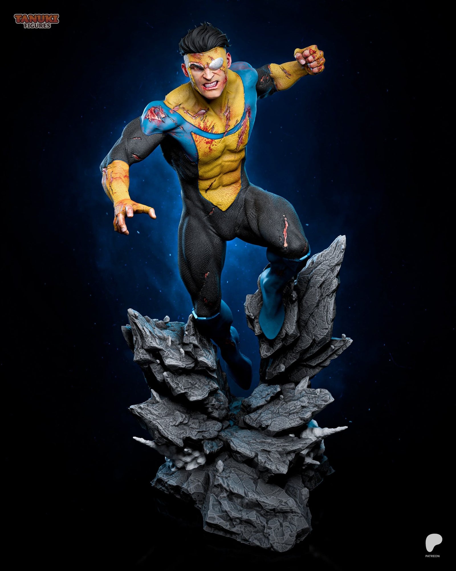 Mark Grayson (Invincible) resin figure by Tanuki Figures — studio render 1
