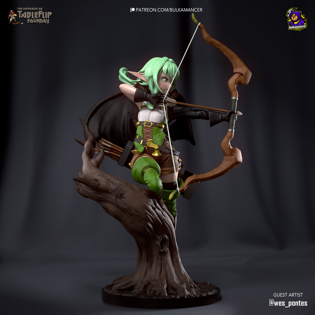 High-Elf Archer (Goblin Slayer) resin figure by Bulkamancer — studio render 3