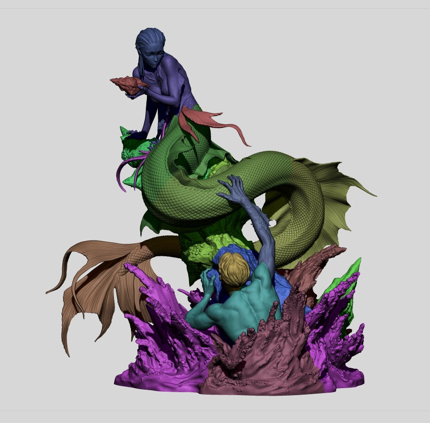 Mermaid — studio render 6