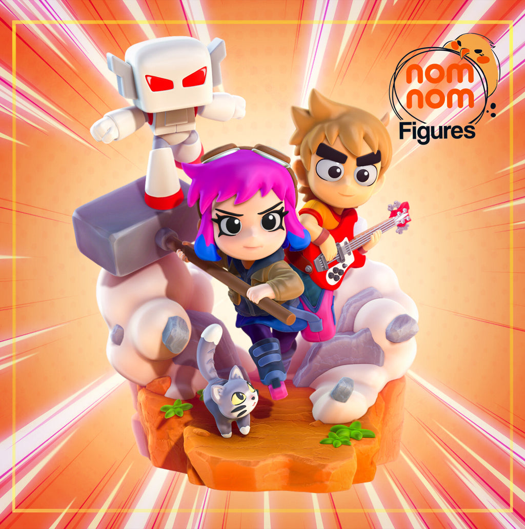 Ramona Flowers Scott Pilgrim Takes Off Chibi resin figure by NomNom Figures — studio preview 2