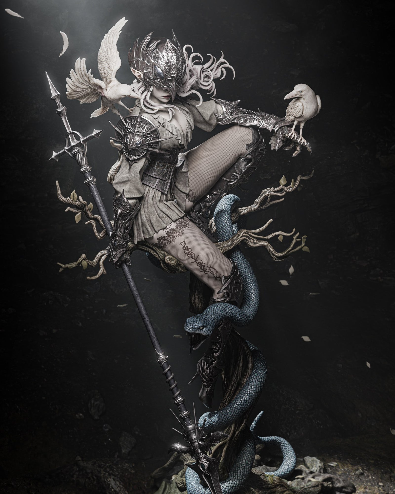 Lenora Queen of Crows — studio render 5