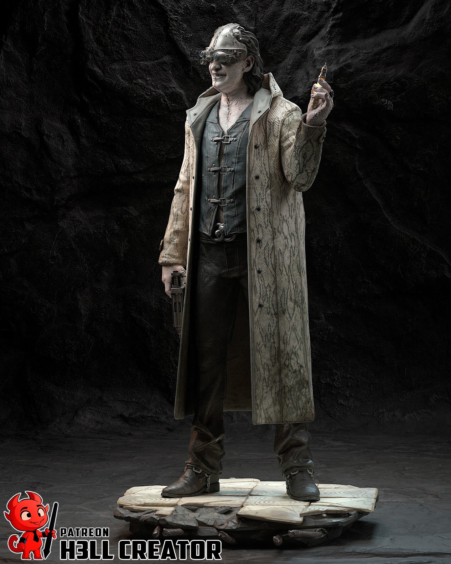 Victor Gideon (Resident Evil) resin figure by h3LLcreator — studio render 5