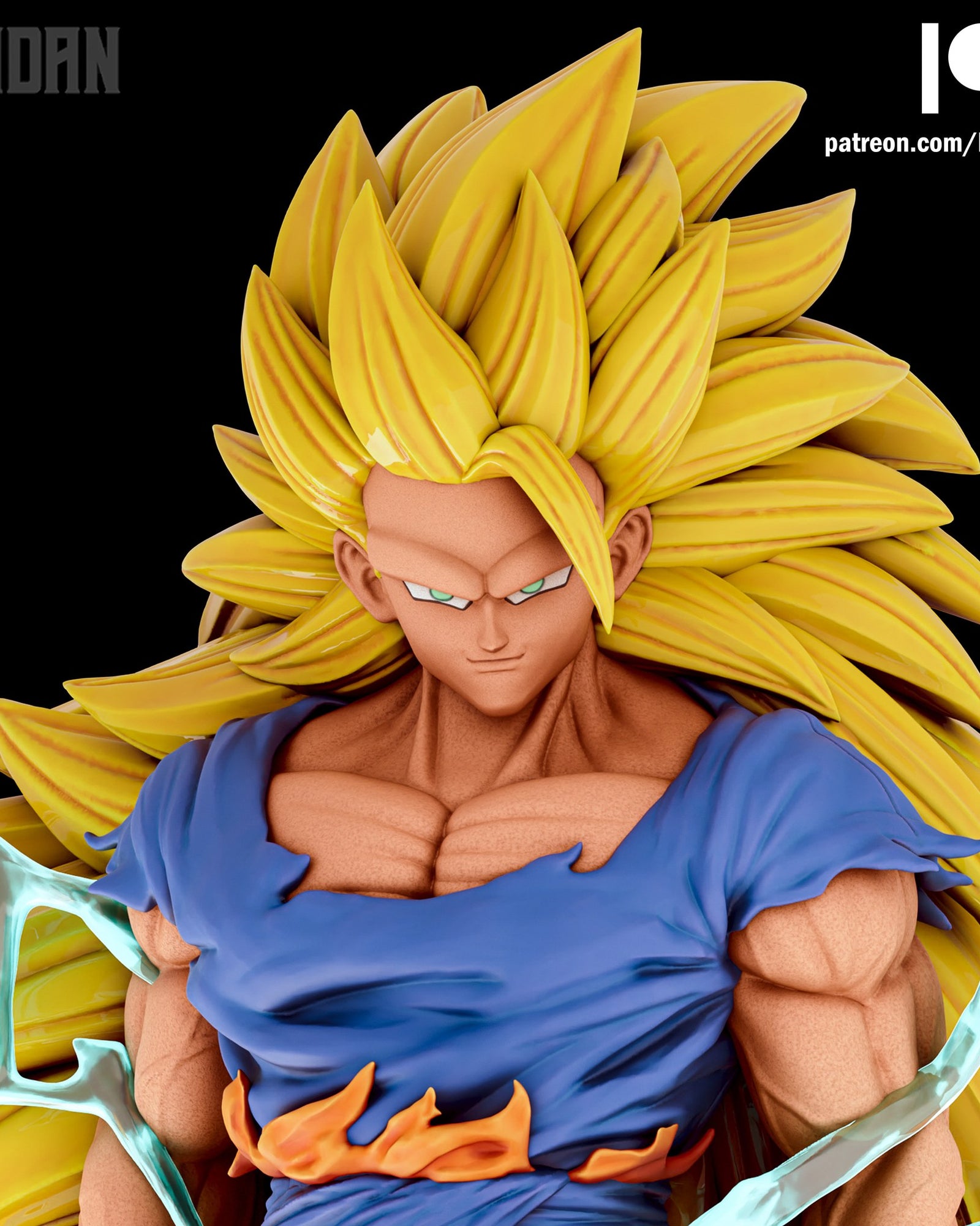 Goku (Dragon Ball) resin figure by Kaidan 3D — studio render 2