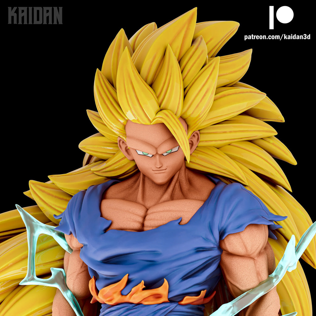Goku (Dragon Ball) resin figure by Kaidan 3D — studio render 2