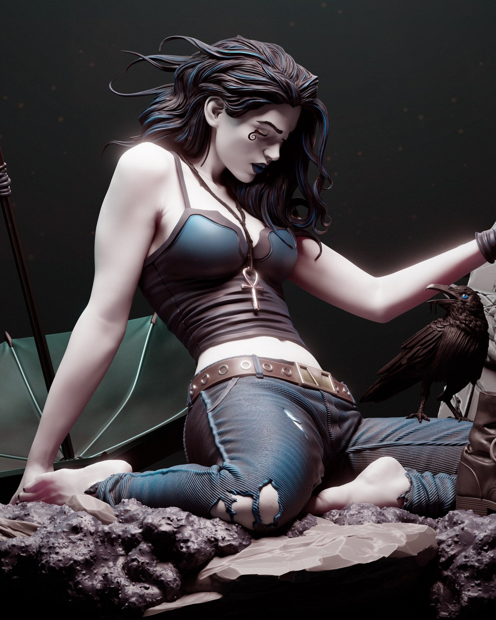 Death of the Endless DC resin figure by CA 3D Studios — studio preview 1