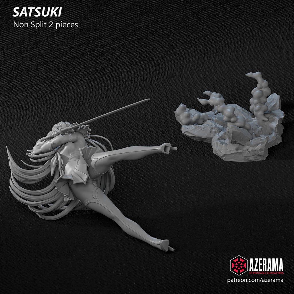 Satsuki (Kill la Kill) resin figure by Azerama — studio render 5