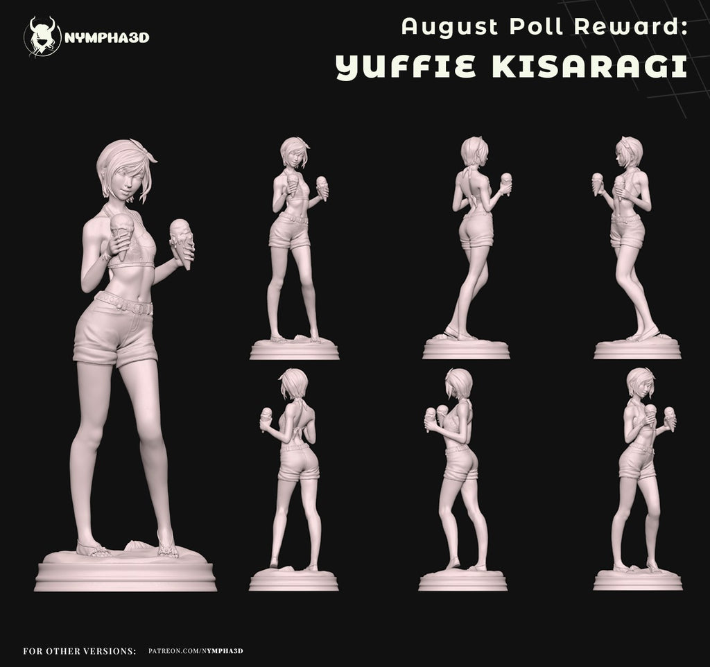 Yuffie Kisaragi (Final Fantasy) resin figure by Nympha — studio render 6