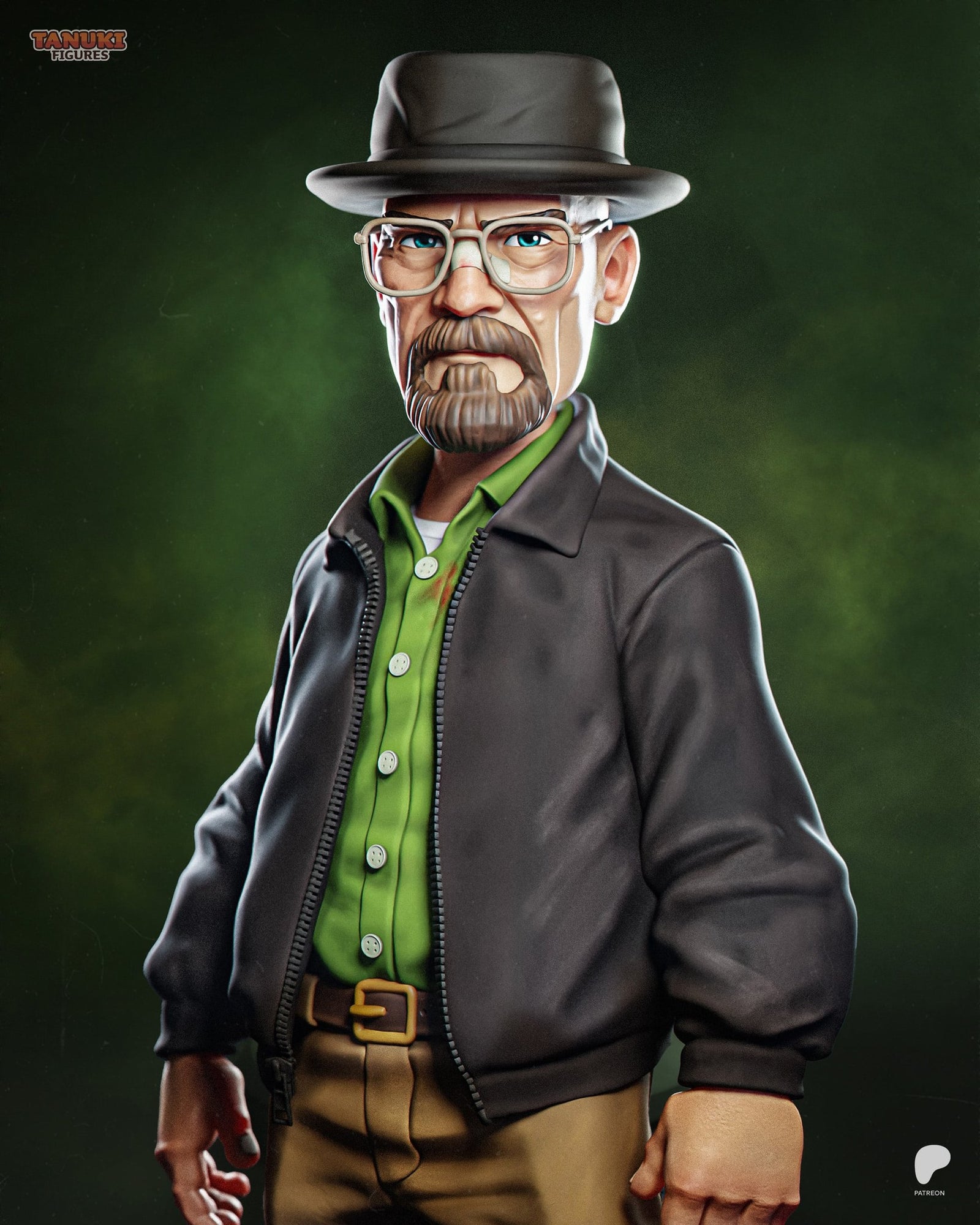 Walter White (Breaking Bad) resin figure by Tanuki Figures — studio render 5