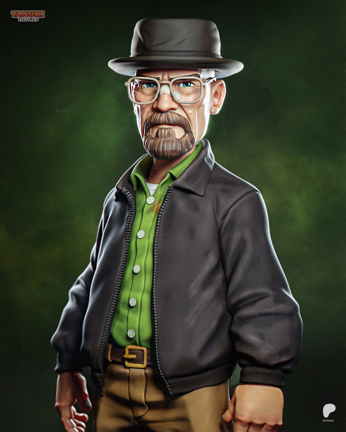 Walter White (Breaking Bad) resin figure by Tanuki Figures — studio render 5