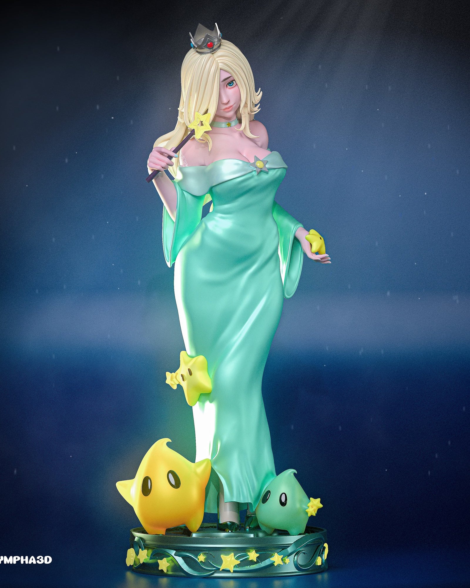 Rosalina (Super Mario) resin figure by Nympha — studio render 1
