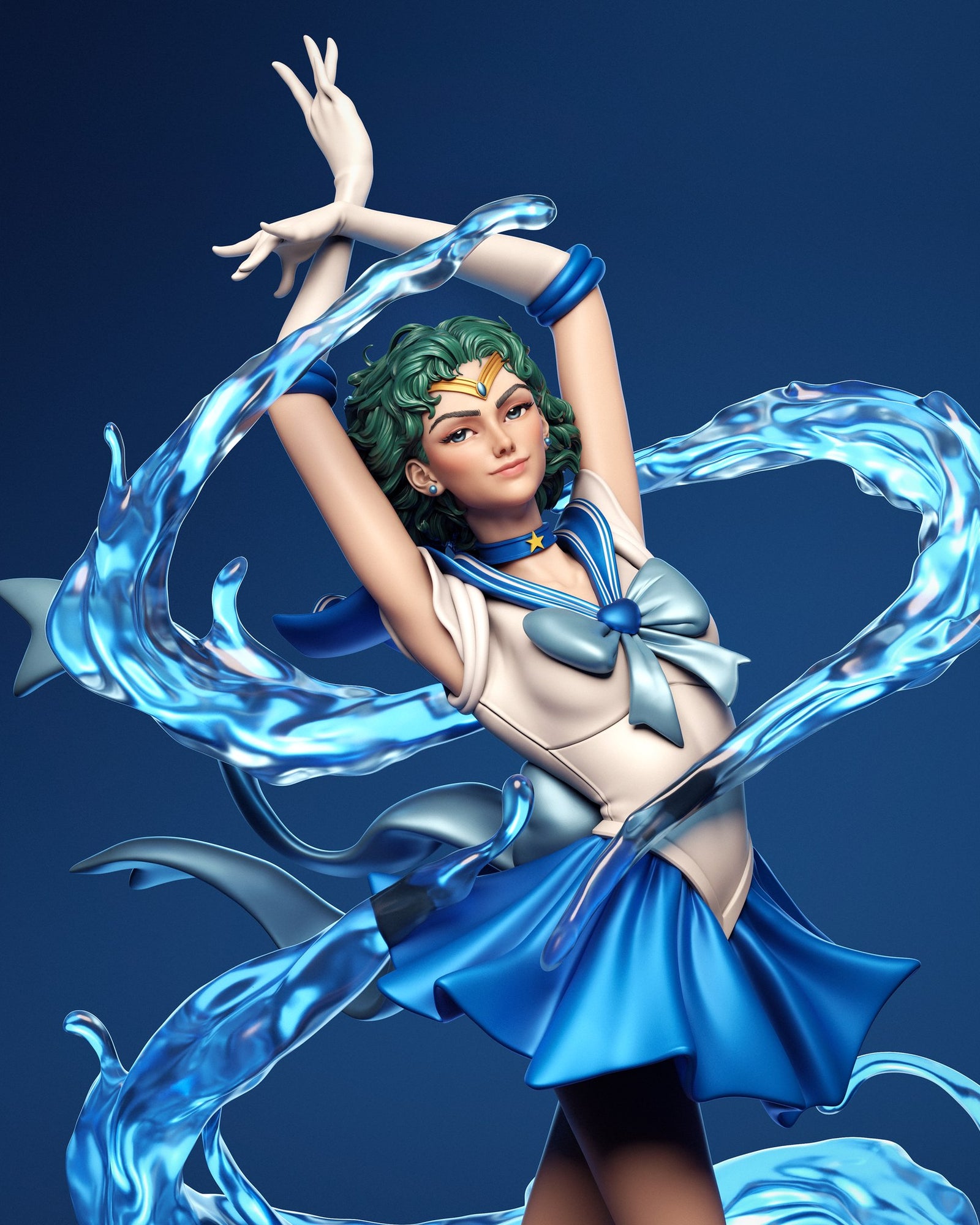 Sailor Mercury — studio render 1