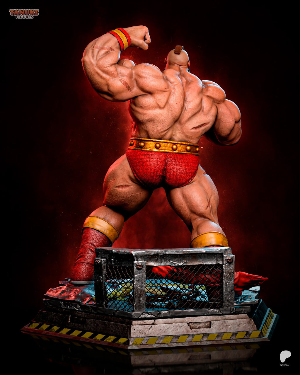 Zangief (Street Fighter) resin figure by Tanuki Figures — studio render 3
