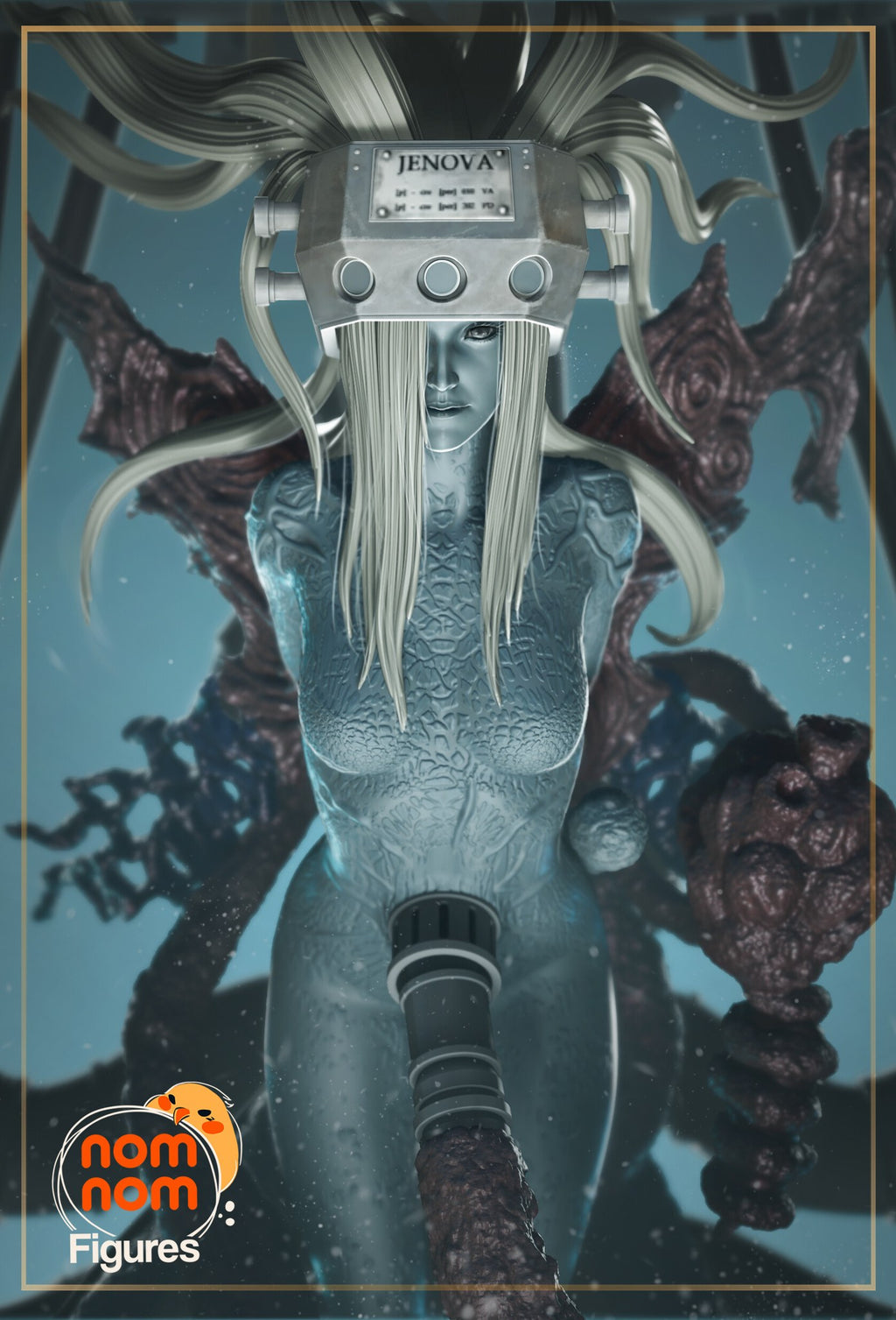 Jenova Final Fantasy resin figure by NomNom Figures — studio preview 1