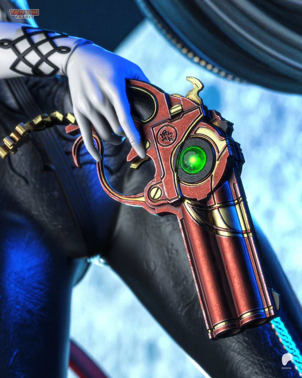 Bayonetta (Bayonetta) resin figure by Tanuki Figures — studio render 7