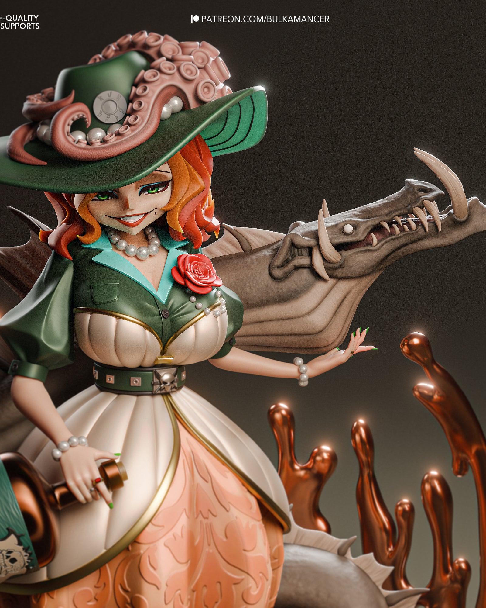 Rum Baba (Unbreadable) resin figure by Bulkamancer — studio render 1