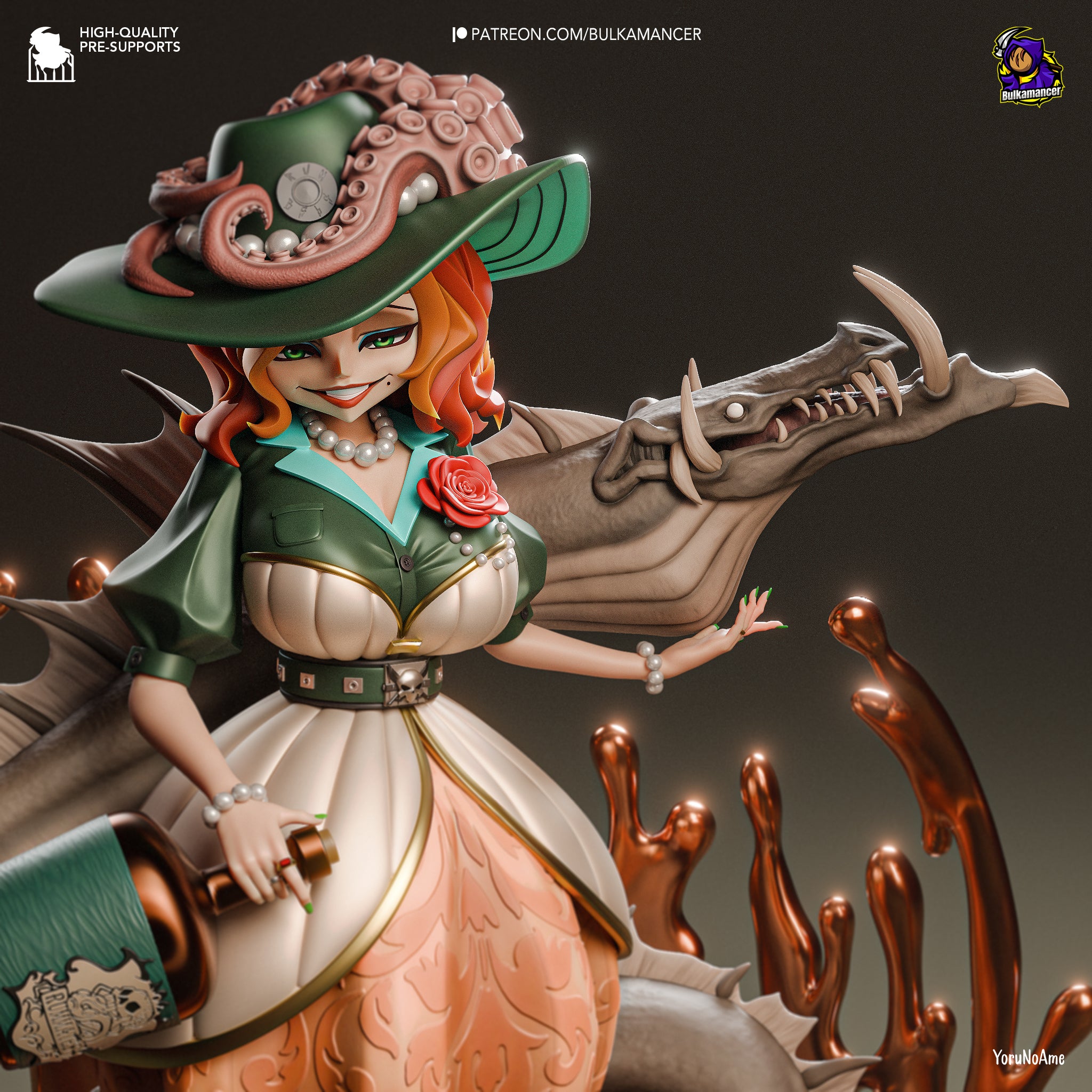 Rum Baba (Unbreadable) resin figure by Bulkamancer — studio render 1