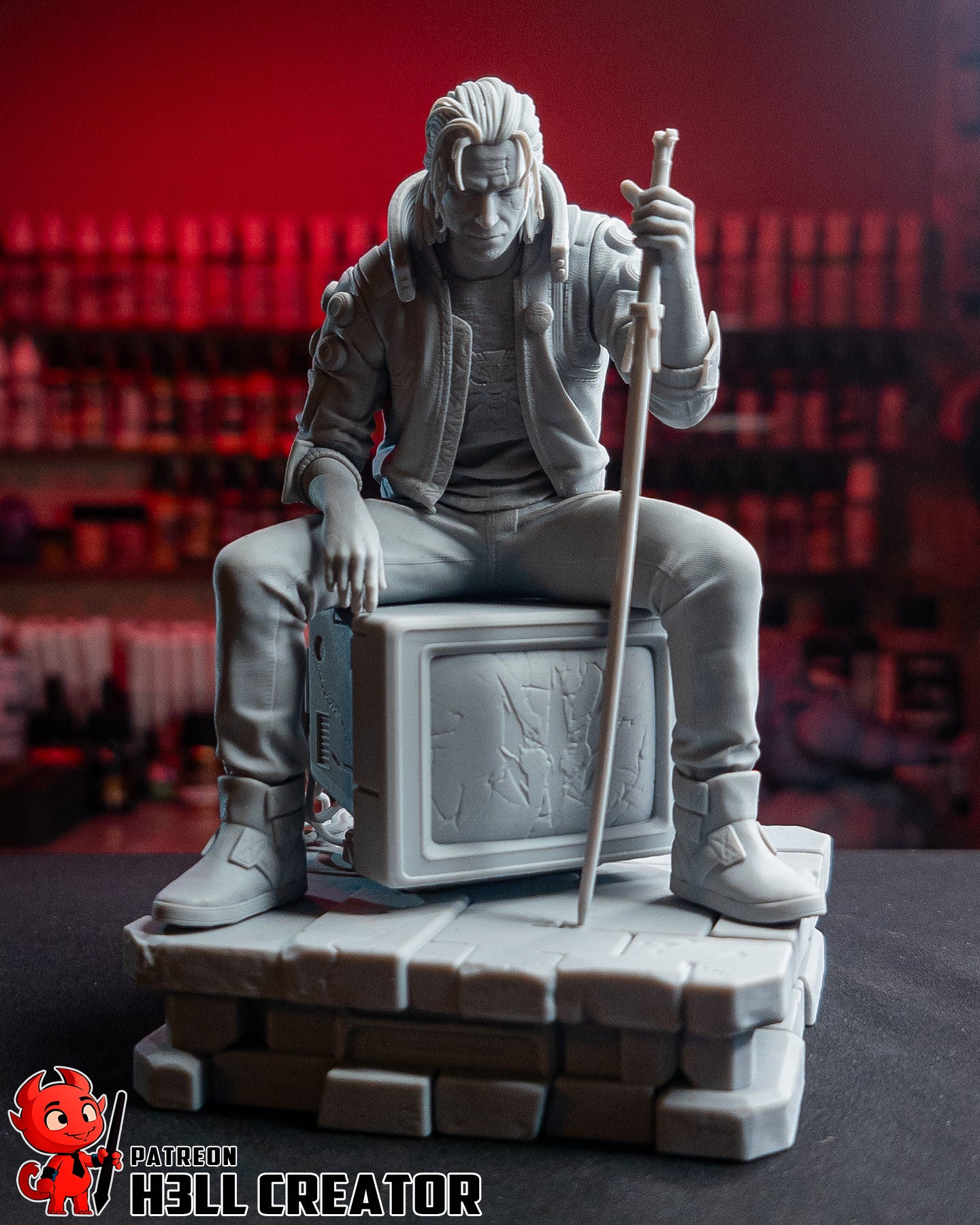Geralt of Rivia (The Witcher) resin figure by h3LLcreator — studio render 11