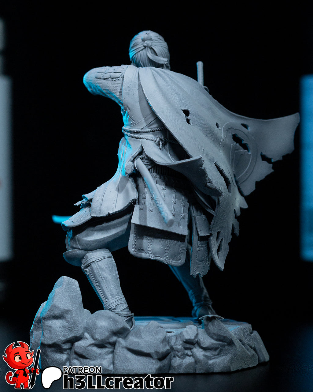 Jin Sakai (Ghost of Tsushima) resin figure by h3LLcreator — studio render 9