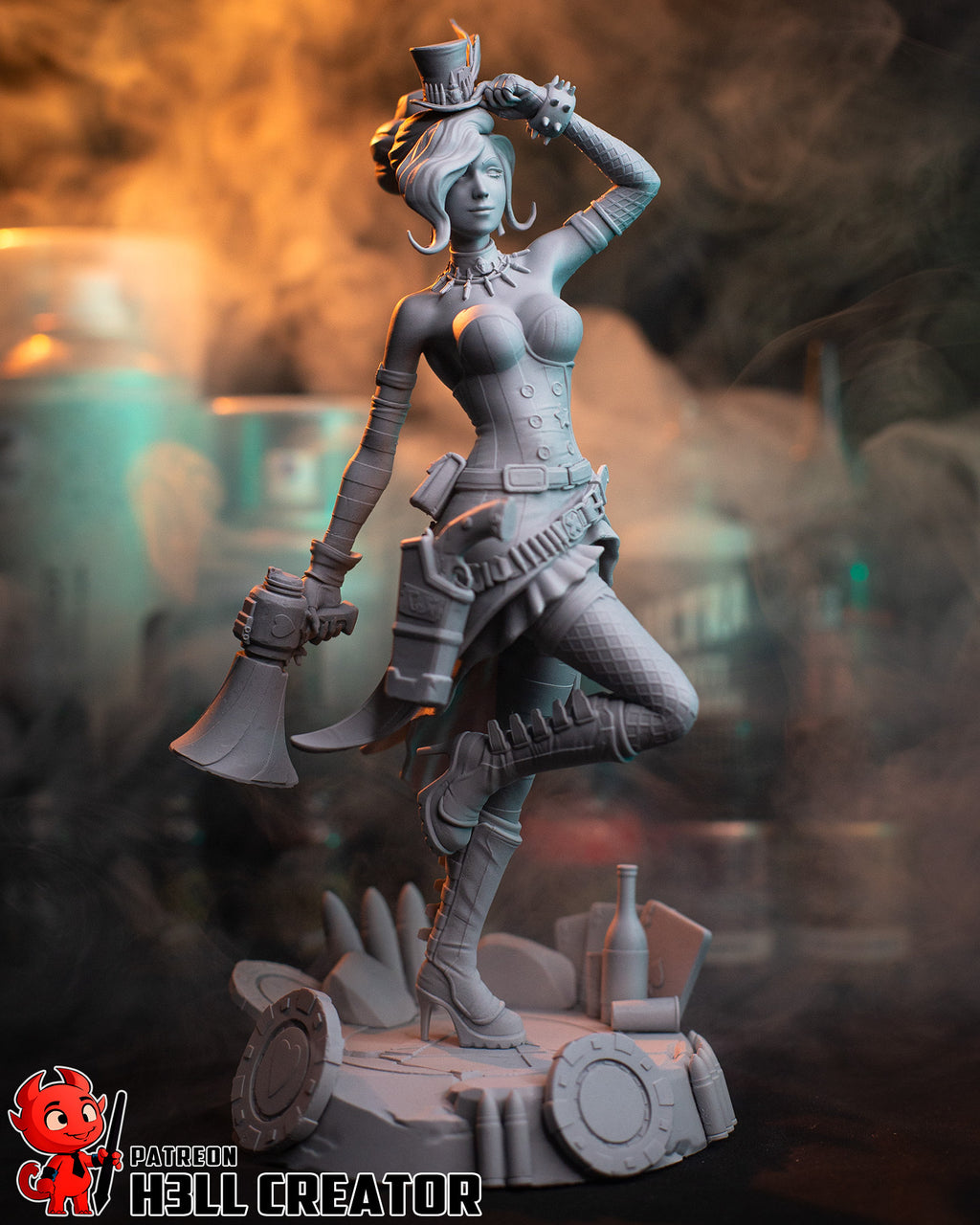 Mad Moxxi (Borderlands) resin figure by h3LLcreator — studio render 10