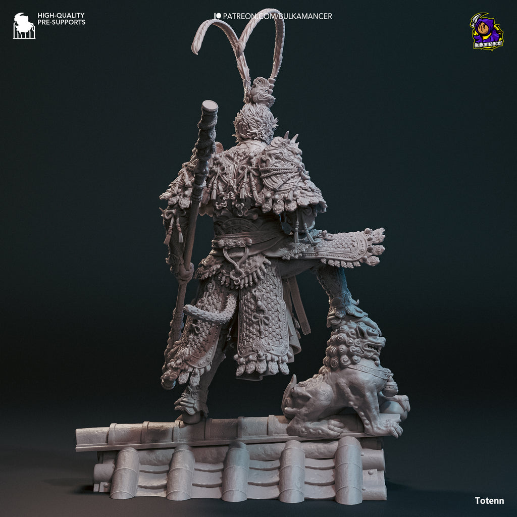 The Destined One (Black Myth Wukong) resin figure by Bulkamancer — studio render 9
