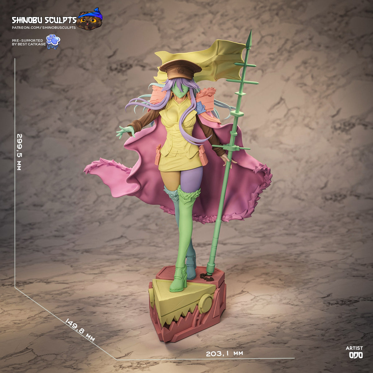 Bismarck (Azur Lane) resin figure by Shinobu Sculpts — studio render 7